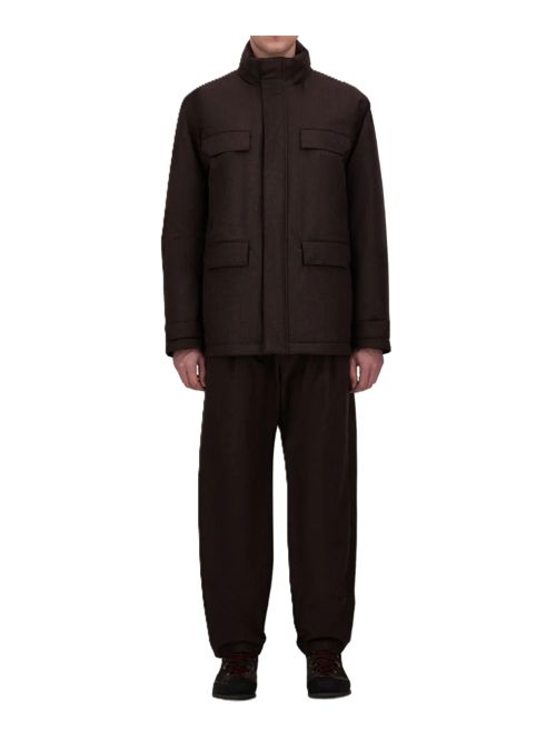 Hernoflannel field jacket marrone moro HERNO | FI000164U334988800 MORO